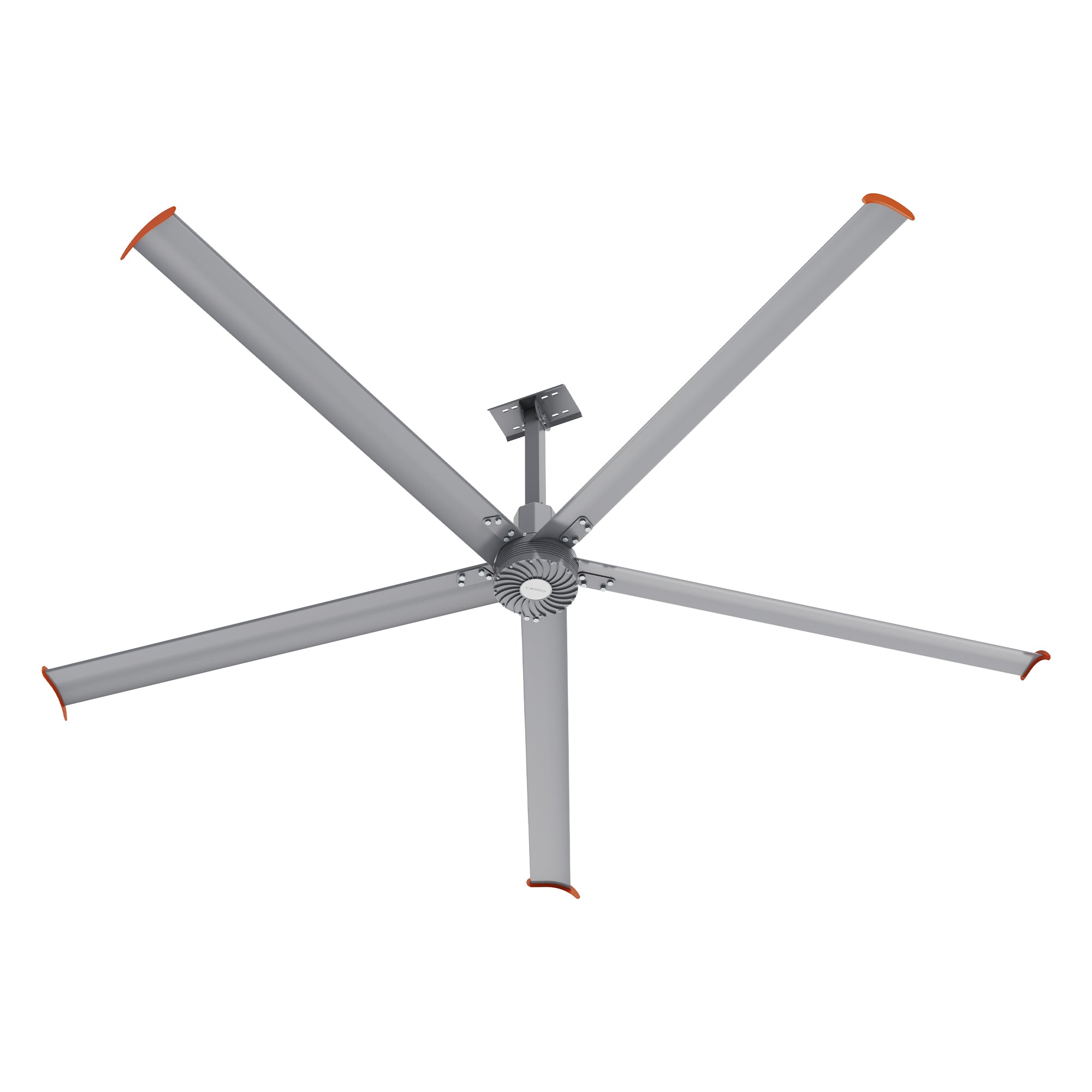 MAKANI 12ft 5-Blade 480V Industrial HVLS Fan with Wall Control - Silver