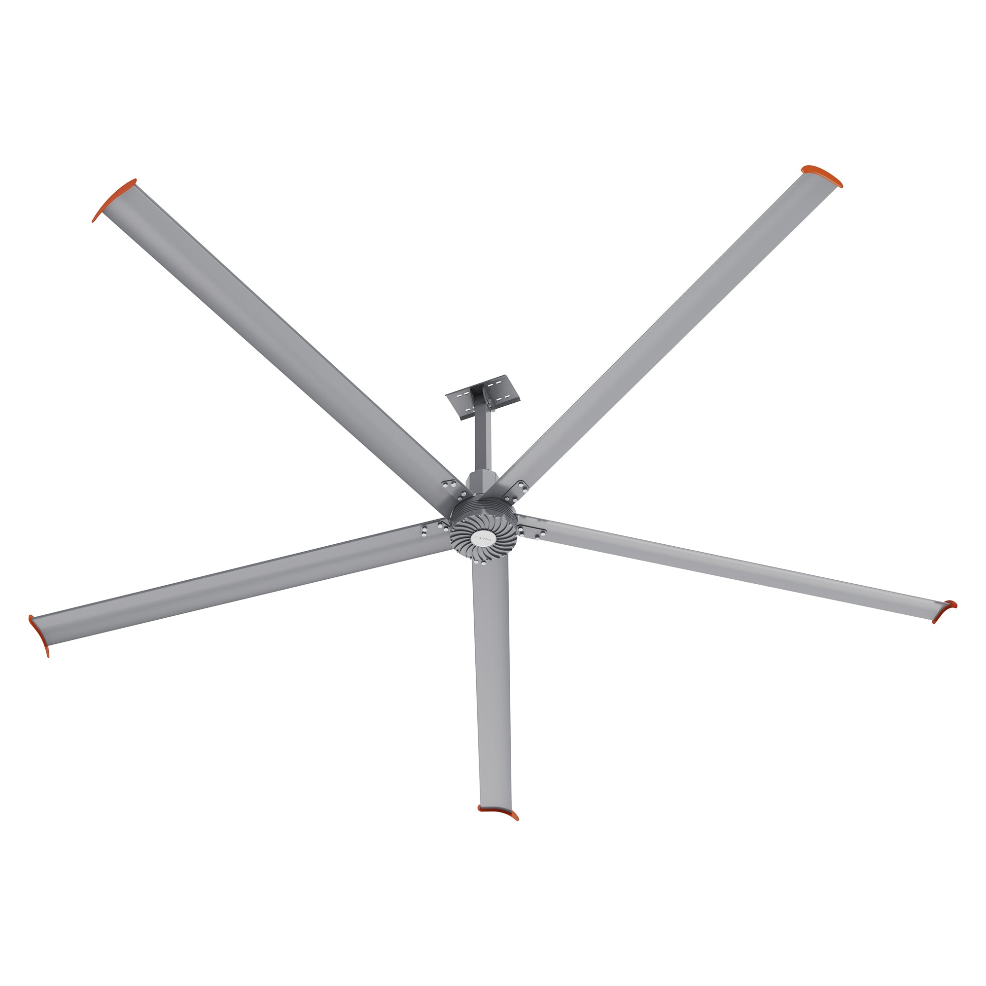 MAKANI 14ft 5-Blade 480V Industrial HVLS Fan with Wall Control - Silver