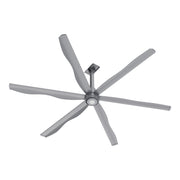 ZENON 10ft 6-Blade 120V Commercial HVLS Fan with Wall Control - Silver