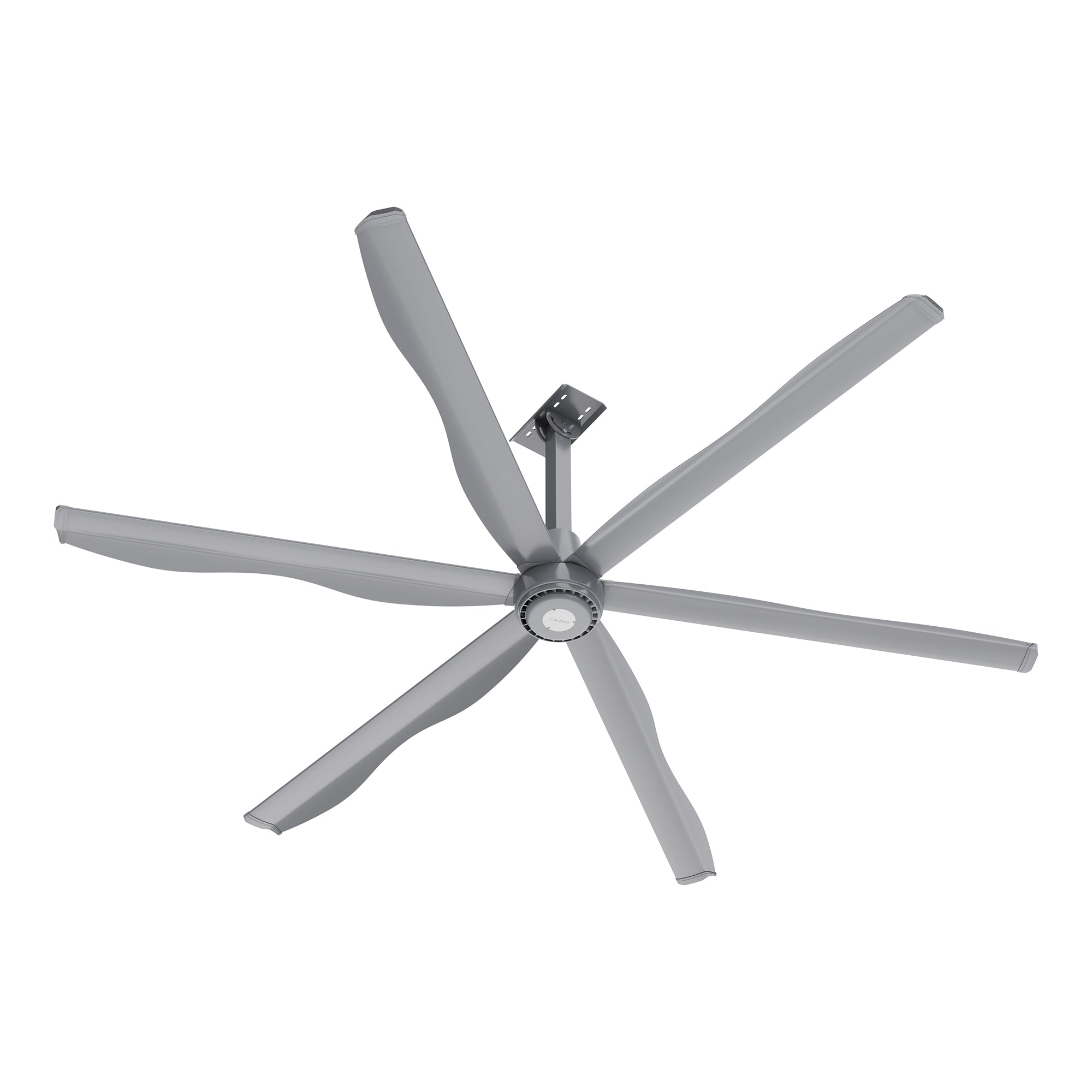 ZENON 10ft 6-Blade 120V Commercial HVLS Fan with Wall Control - Silver