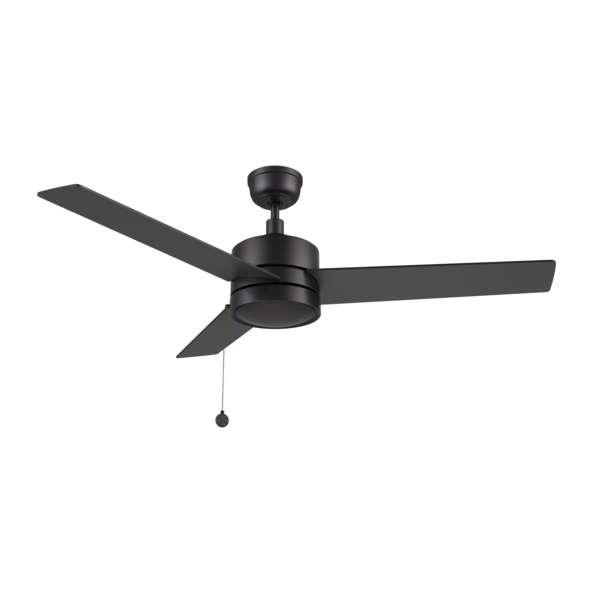 ASCOTT 52 inch 3-Blade No Light Ceiling Fan with Pull Chain