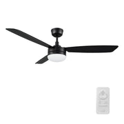 VARA 52 inch 3-Blade Ceiling Fan with LED Light & Remote