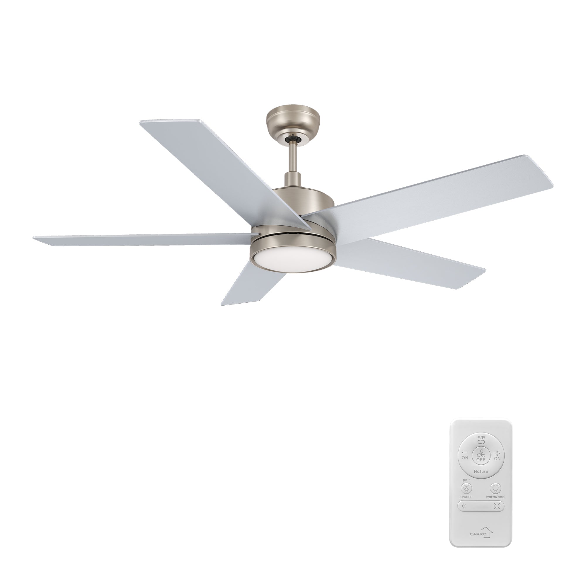 SANTANA 52 inch 5-Blade Ceiling Fan with LED Light & Remote
