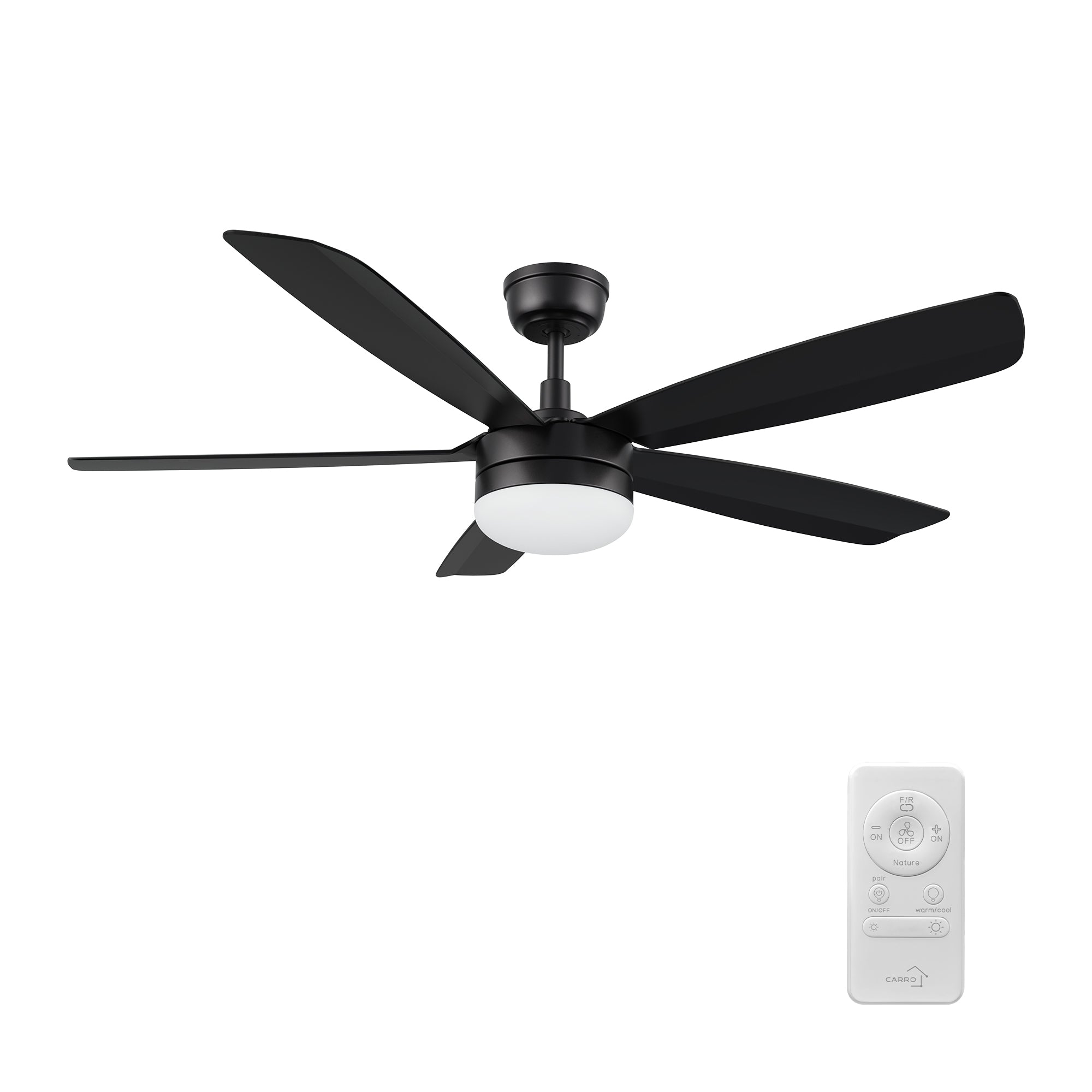 VARA 52 inch 5-Blade Ceiling Fan with LED Light & Remote