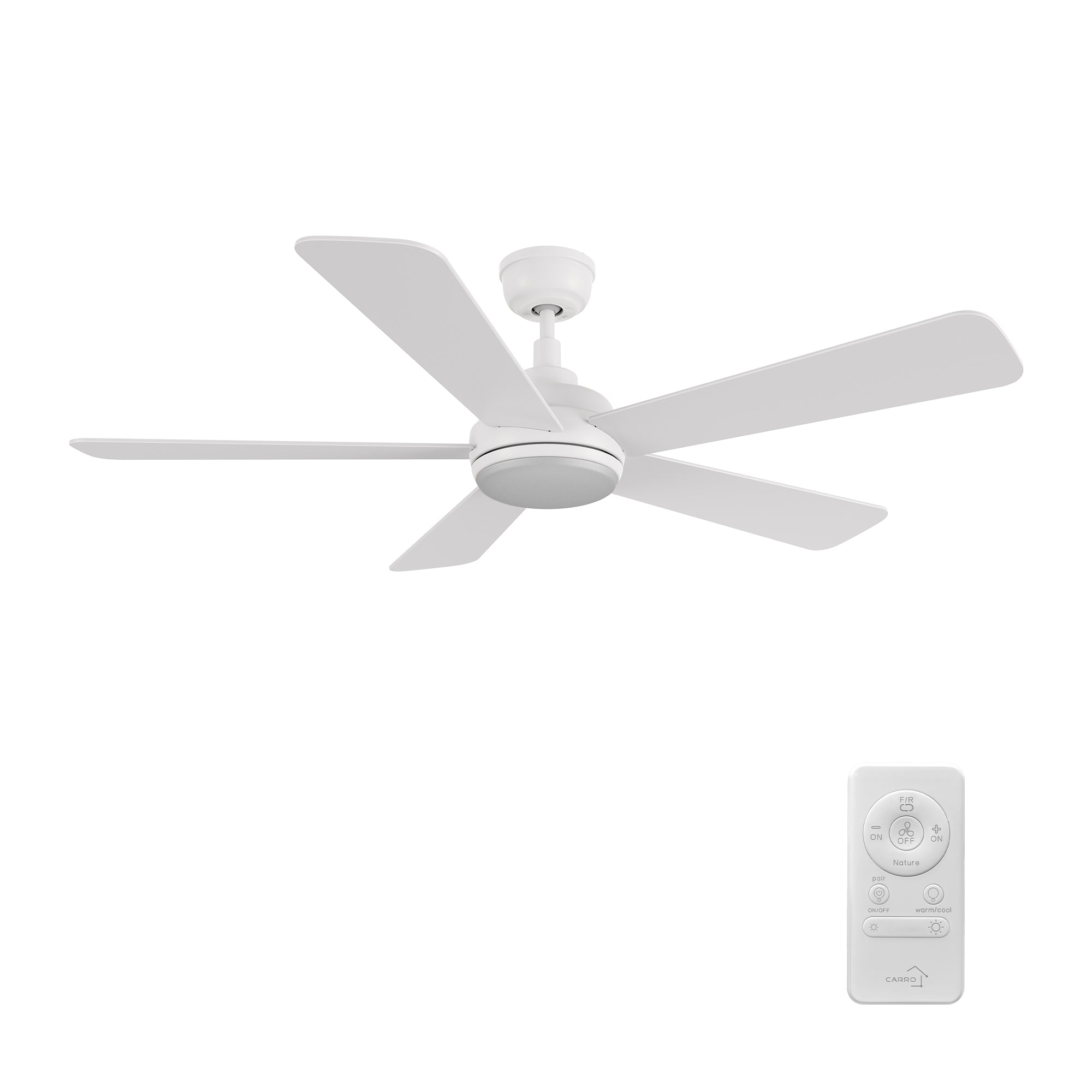TRYTON 52 inch 5-Blade Ceiling Fan with LED Light & Remote