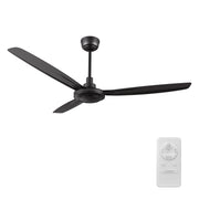 OBERON 56 inch 3-Blade No Light Ceiling Fan with Remote