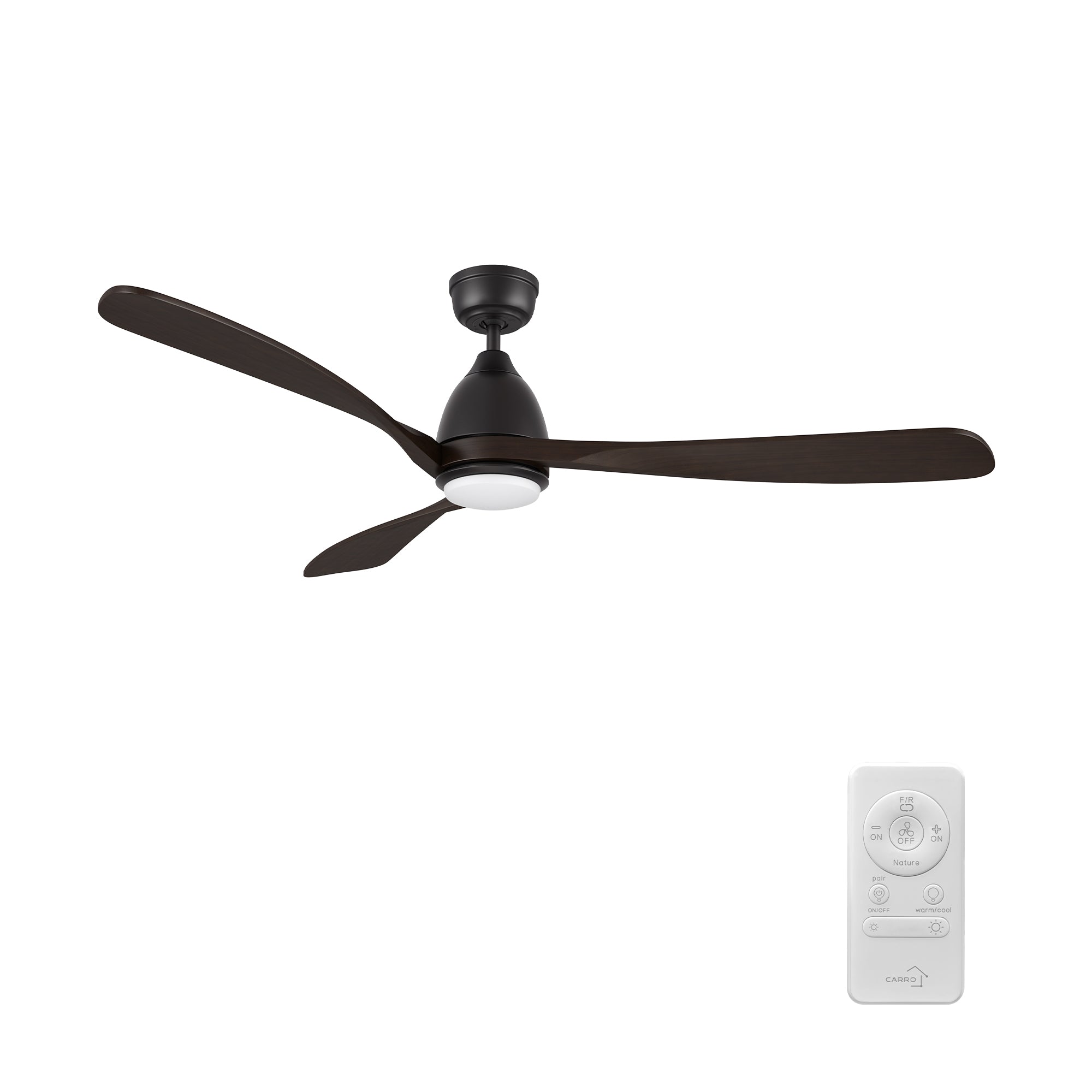 VIENNA 60 inch 3-Blade Ceiling Fan with LED Light & Remote