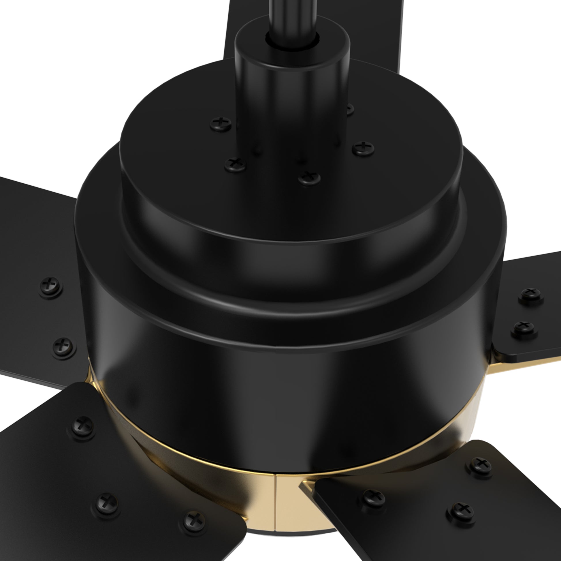 Carro ASCENDER 52'' 5-Blade Smart Ceiling Fan with LED Light & Remote Control - Gold/Dark Wood