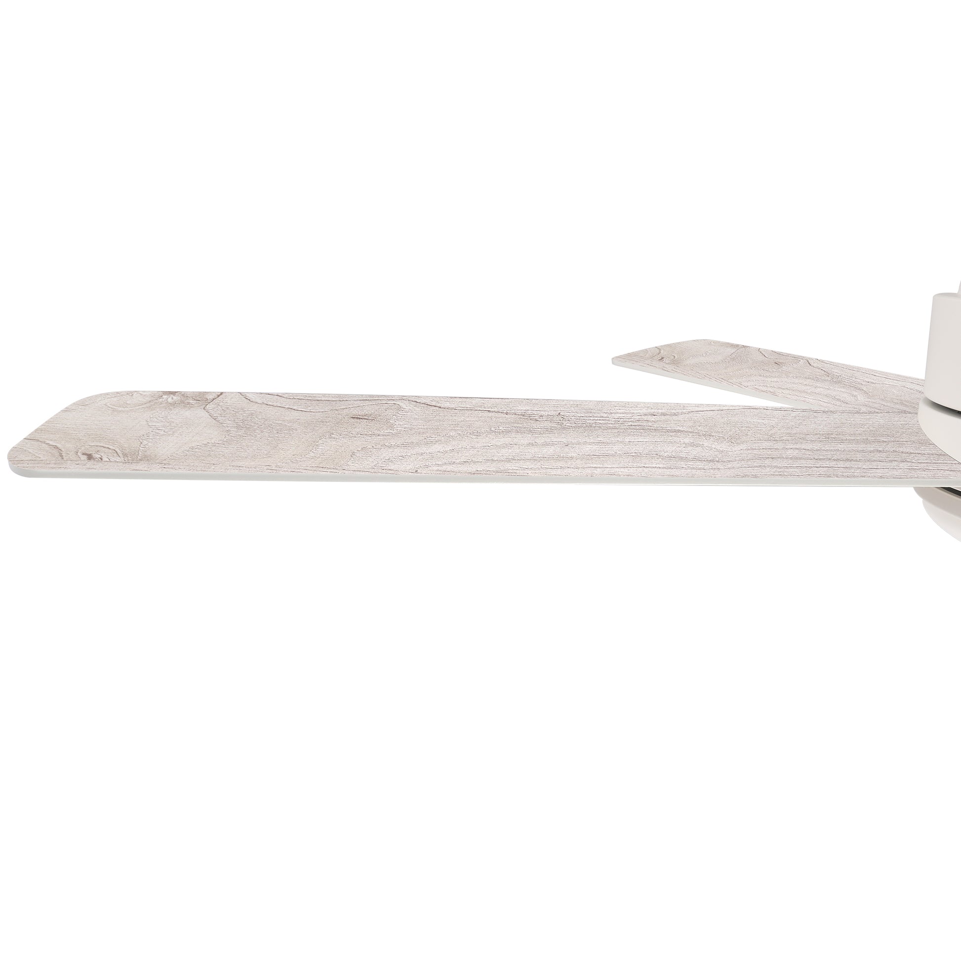 Carro SIMOY 52 inch 5-Blade Smart Ceiling Fan with LED Light Kit & Wall Switch - White/White & Light Wood (Reversible Blade)