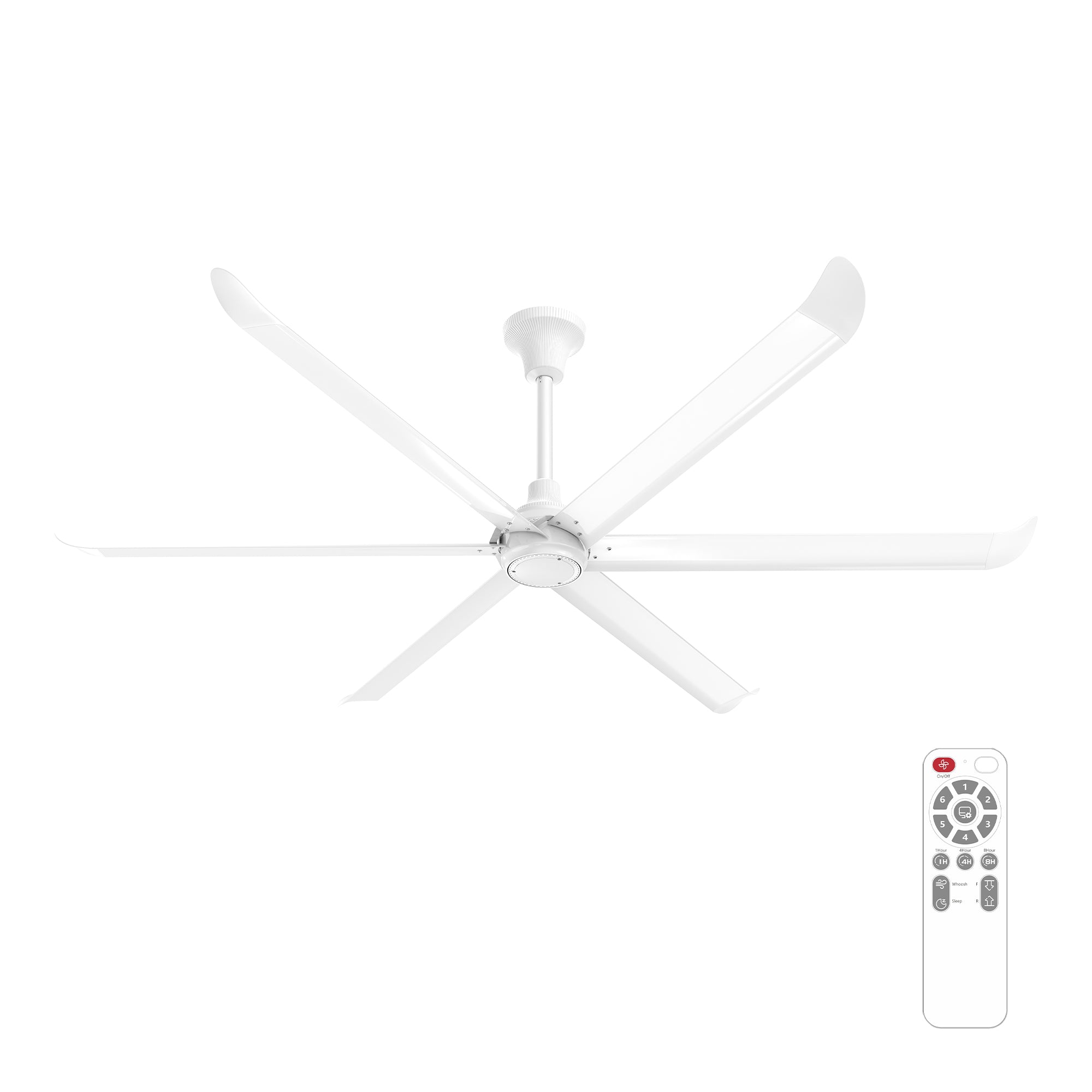 VINKA 60 inch 6-Blade No Light Ceiling Fan with Remote