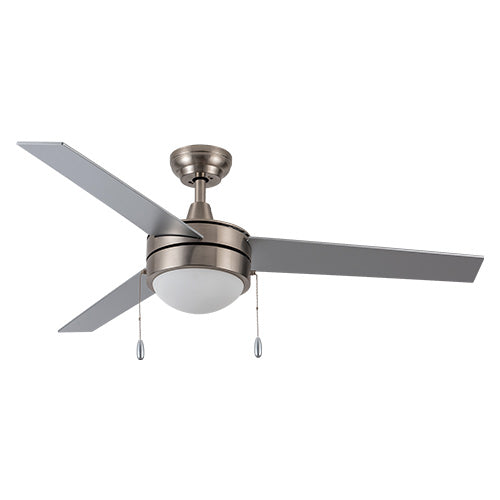 EVERETT 48 Inch 3-Blade Ceiling Fan with LED Light & Pull Chain