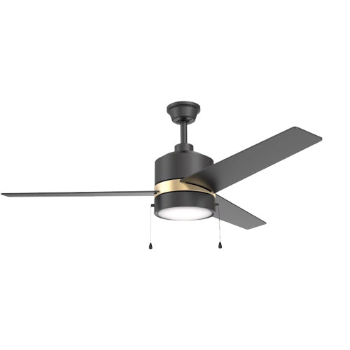 FLINT 52 inch 3-Blade Ceiling Fan with LED Light & Pull Chain