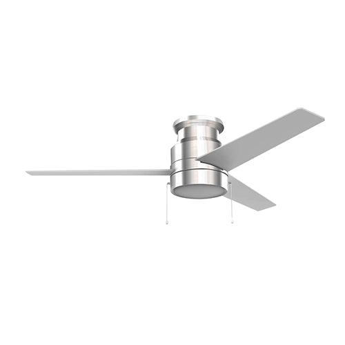 LAMONT 52 inch 3-Blade Flash Mount Ceiling Fan with LED Light & Pull Chain
