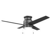 LAMONT 52 inch 4-Blade Flash Mount Ceiling Fan with LED Light & Pull Chain