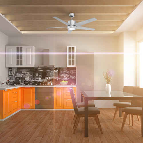 EMPIRE 52 inch 5-Blade Ceiling Fan with LED Light & Pull Chain