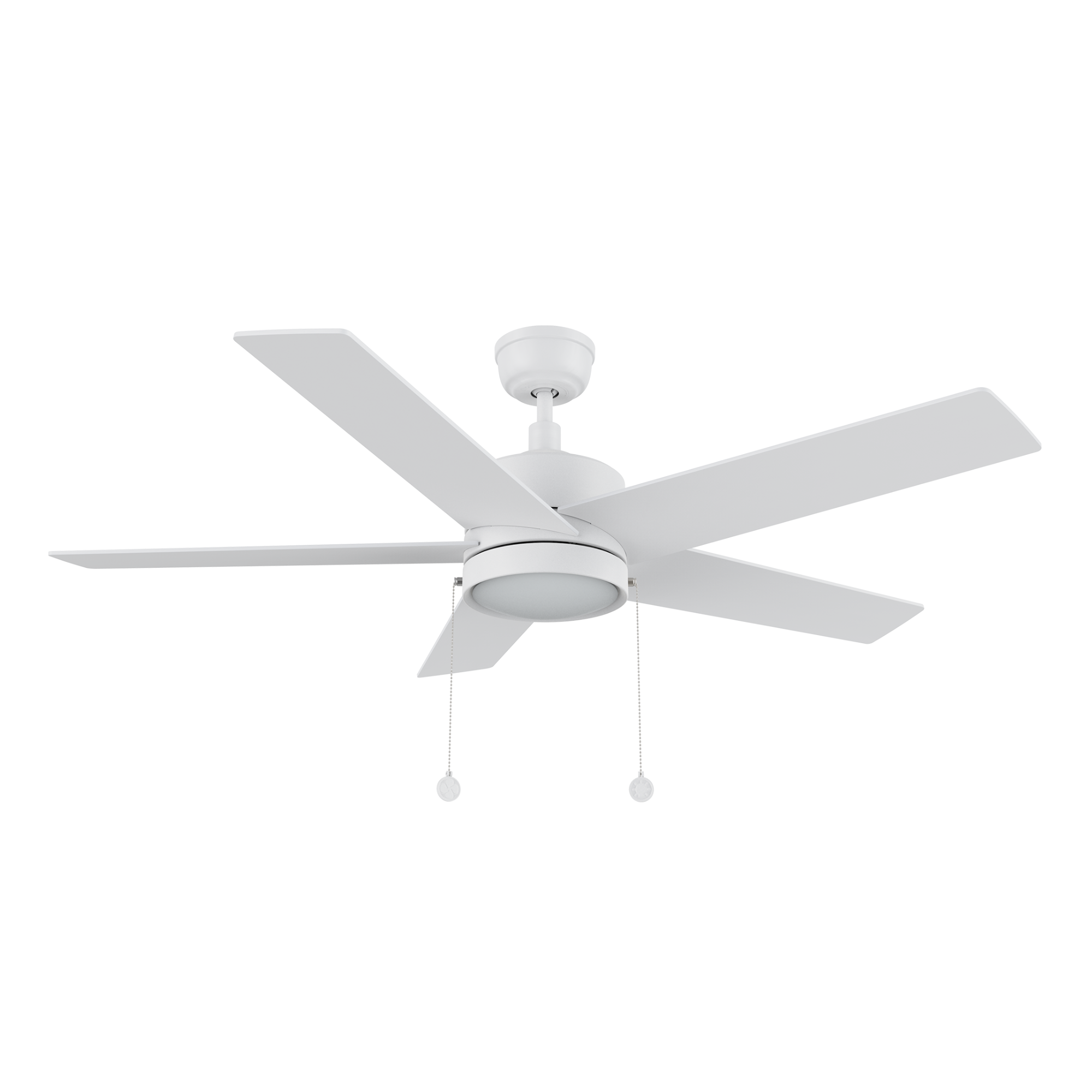 ASCOTT 52 inch 5-Blade Ceiling Fan with LED Light & Pull Chain