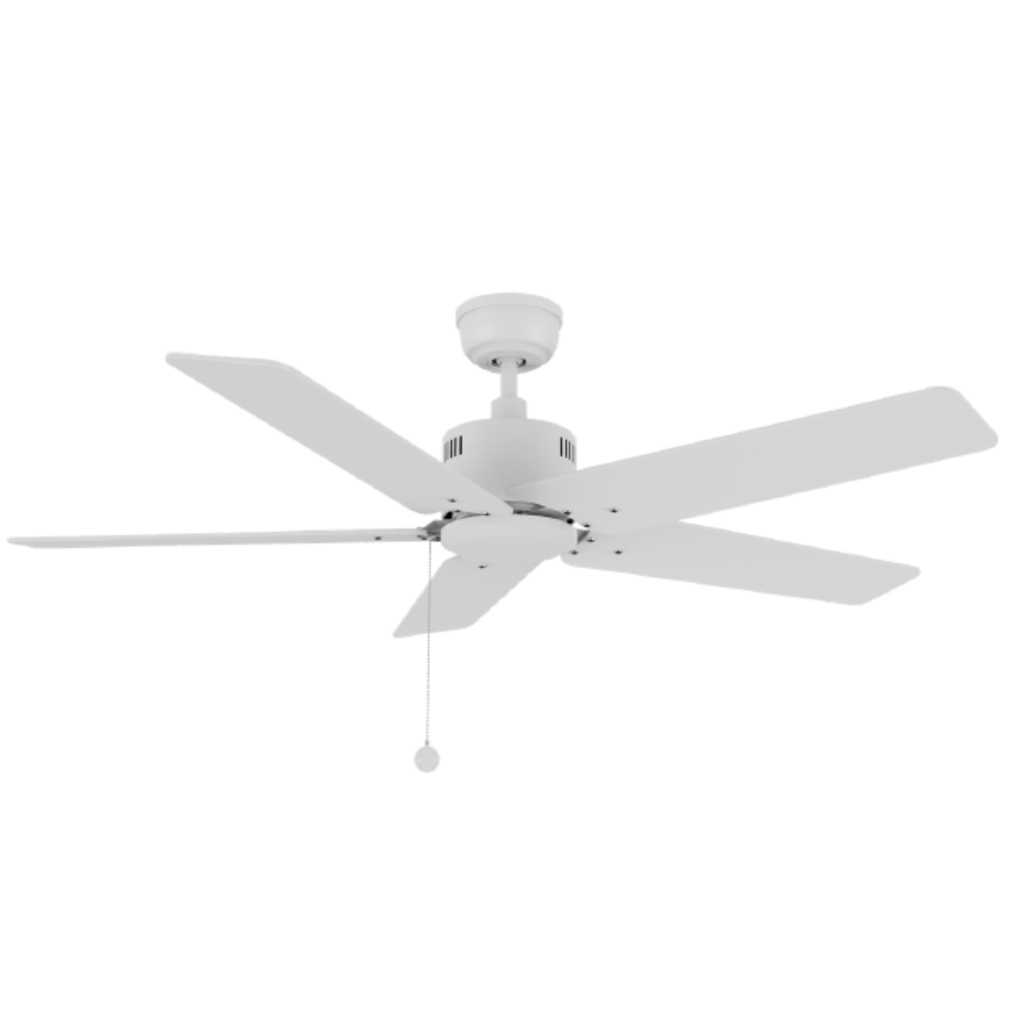APEX 52 inch 5-Blade No Light Ceiling Fan with Pull Chain