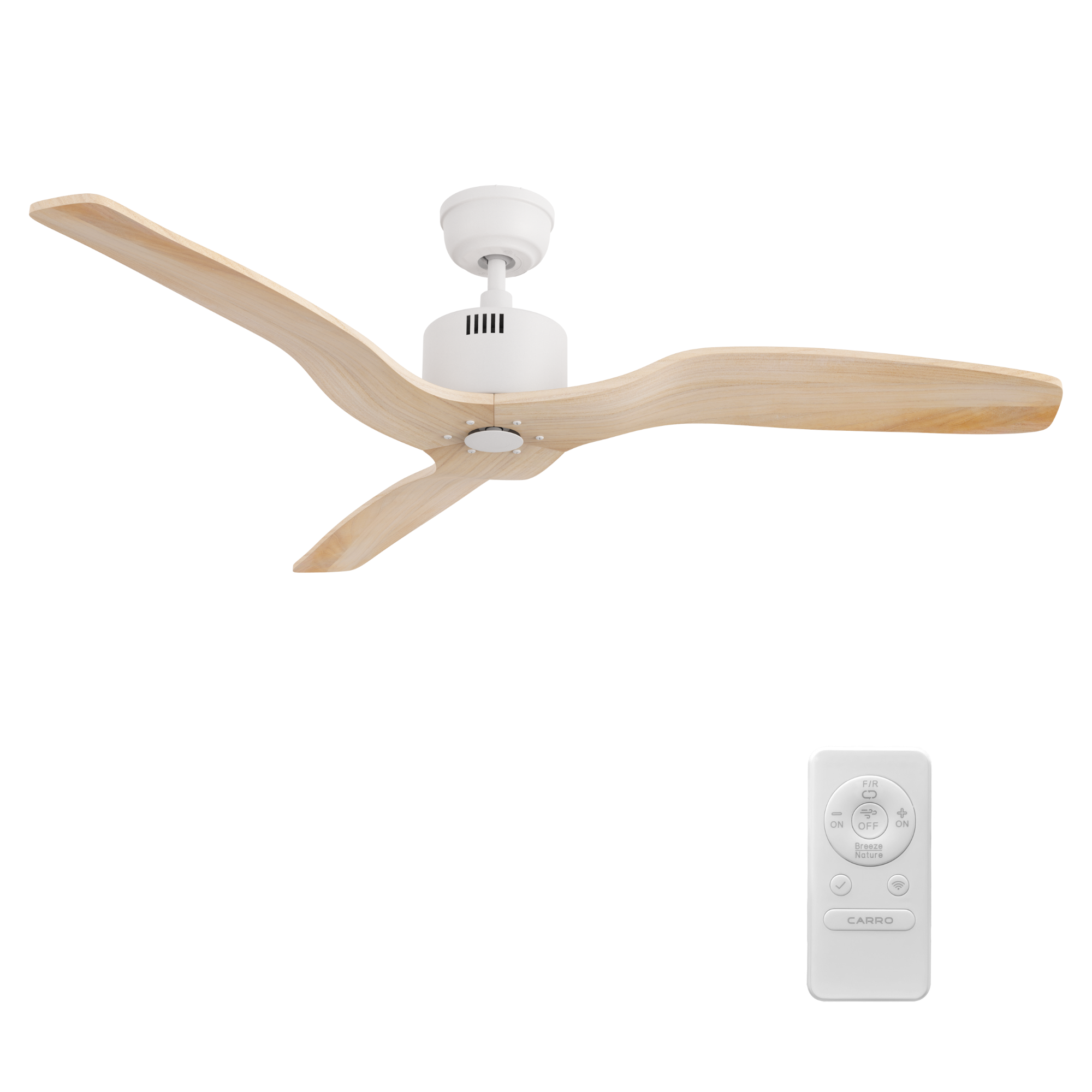 GARNETT 52 inch 3-Blade No Light Ceiling Fan with Remote