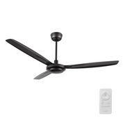 OBERON 56 inch 3-Blade No Light Ceiling Fan with Remote & Wall Control